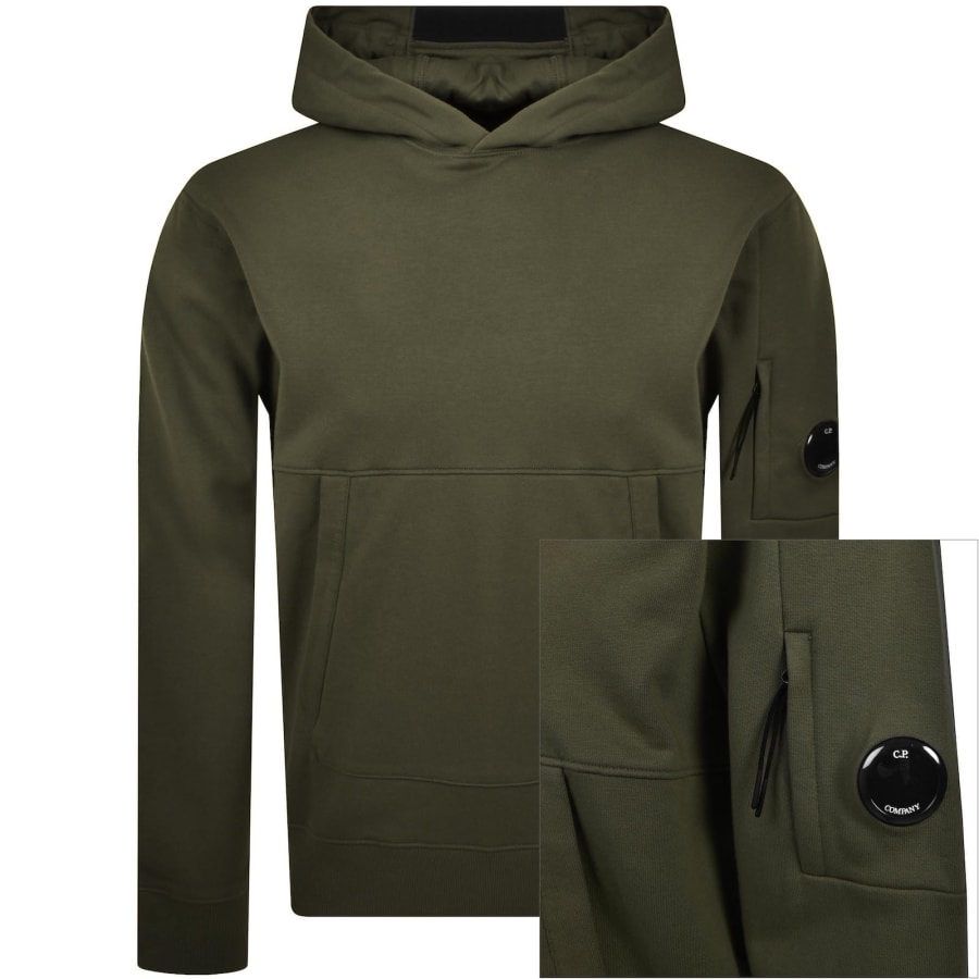 ◆C.P. Company◆ シーピーカンパニー Diagonal Raised Hoodie CP Company Diagonal Raised Hoodie Green | Mainline Menswear